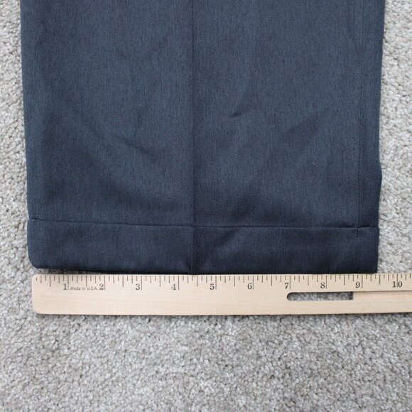 Savane Pants NWT Men 42x30 Blue Silkworks Traditions Micro Fiber Pleated Cuffed - Picture 5 of 15